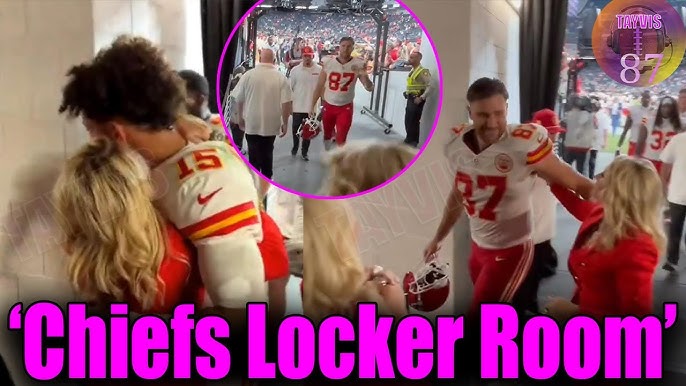 Travis Kelce gets emotional in locker room after The Chiefs beat Raiders at Allegiant