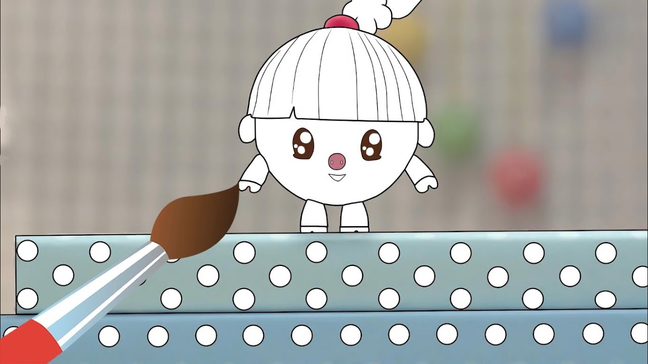 Малышарики -😉 Попрыгушки  - раскраска для детей