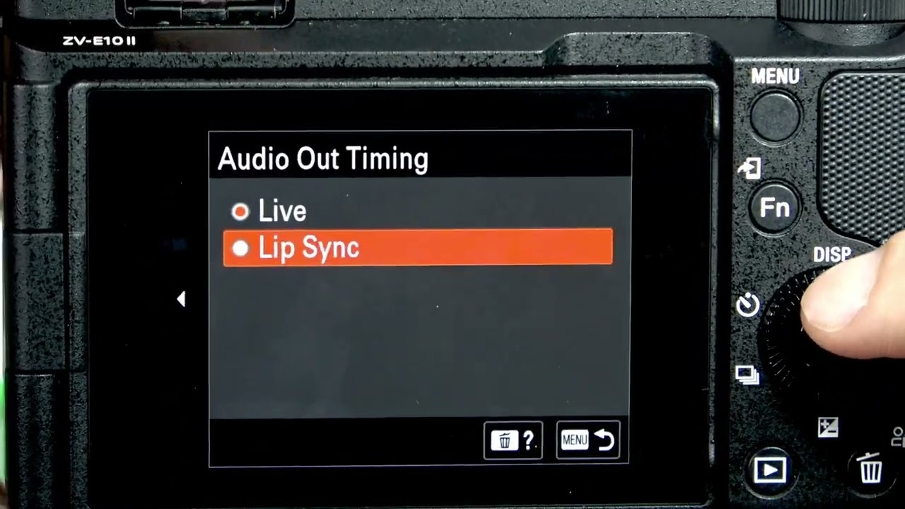 SONY ZV-E10 II – How to Set Audio Out Timing - YouTube