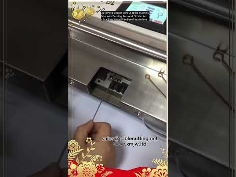 Automatic Copper and Iron Wire Looping and Bending Machine for Circular Arcs