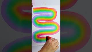 Rainbow Sponge #shorts #satisfying #rainbow