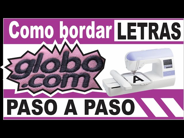 Cómo BORDAR TEXTO con bordadora Brother