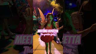 Meeting Rosetta garden fairy tinkerbell disneyland peterpan neverland pixie character fun