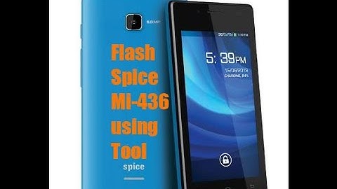 Spice MI 436 Flashing done with Tool