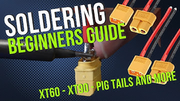 How to Solder XT60 XT90 XT30 Pigtails with shrink wrap - Beginners Guide to Soldering! on Tacklethat