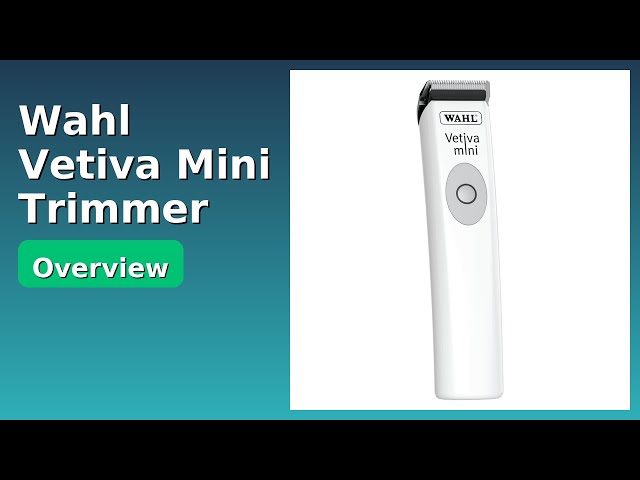REVIEW (2026): Wahl Vetiva Mini Trimmer. ESSENTIAL details. - YouTube