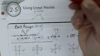 Algebra 2 Lecture over Using Linear Models 2-5