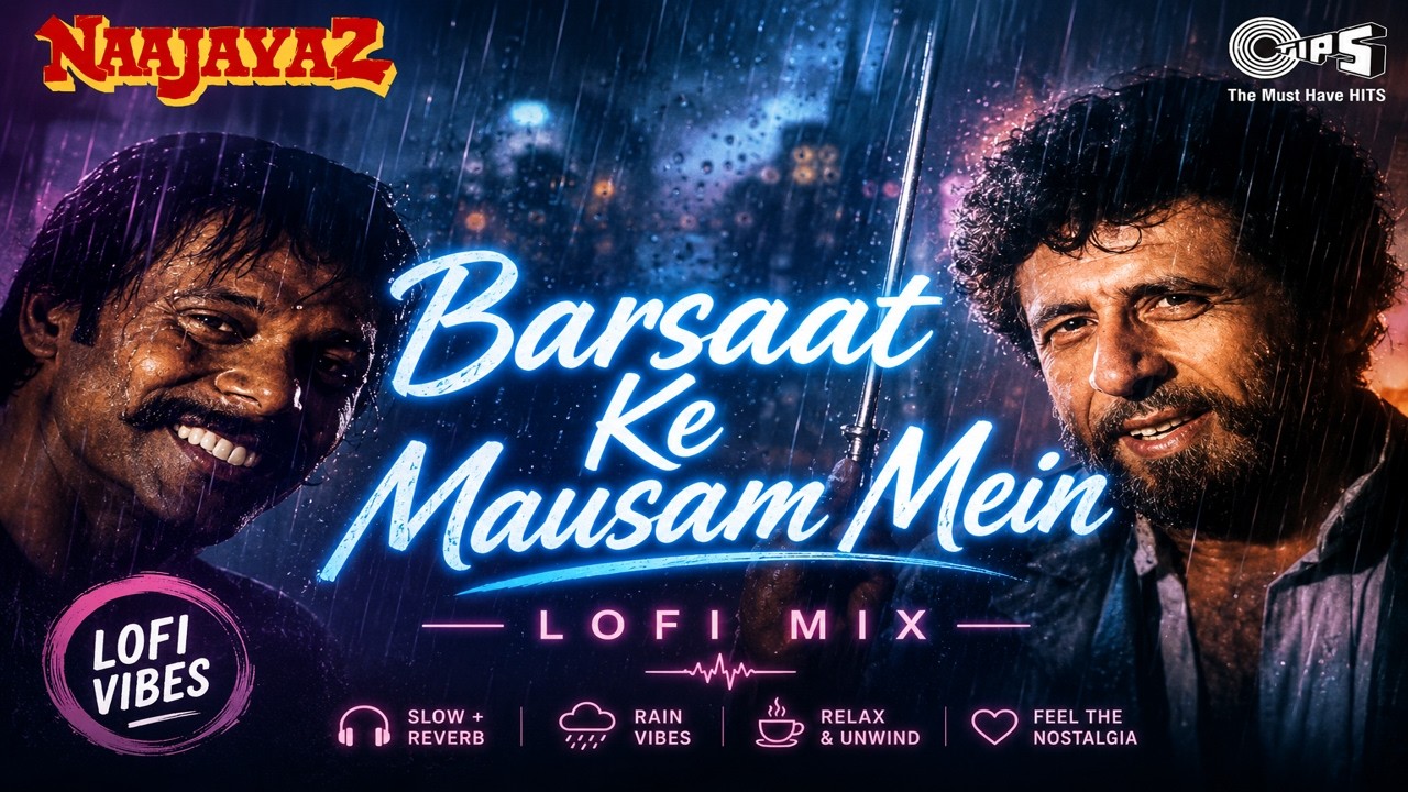 Barsaat Ke Mausam Mein - Lofi Mix | Naajayaz | Naseeruddin Shah | Kumar Sanu | Roop Kumar Rathod