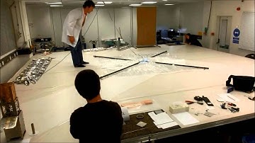 20140116 InflateSail Engineering Model Sail Deployment Table