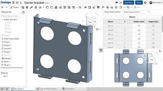 Mirror Sheet Metal | What's New in Onshape - October 19, 2017