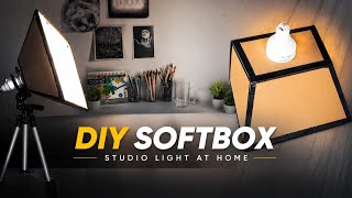DIY *Soft Box Light* Tutorial 😱 !! Low Budget Studio Light Setup at Home |