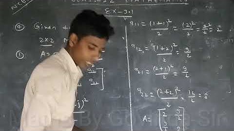 Class 12 Maths NCERT Chapter 3 Matrices Ex 3.1 Solutions