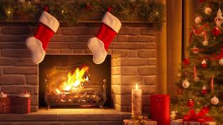 Traditional Christmas Music With Fireplace Sound🎄Calm Christmas Piano Instrumental for a Good Night