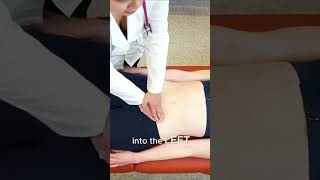Rebound tenderness & Rovsing's sign to diagnose acute appendicitis #learning #education #anatomy