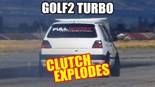 GOLF MKII TURBO 4MOTION CLUTCH EXPLODES ! | Autokinismag