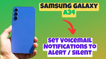 How to Set Voicemail Notifications to Alert / Silent || Notification settings  Samsung Galaxy A34
