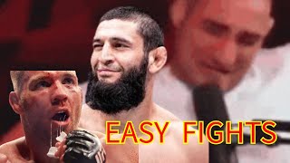 KHAMZAT CHIMAEV EASILY DUSTS DRICUS AND STRICKLAND