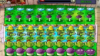 All different plants at pool stand in pvz survival endless full gameplay 🫤