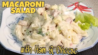 Macaroni Salad with Ham and Cheese - SPICY