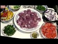 Вырезка свиная под овощами.