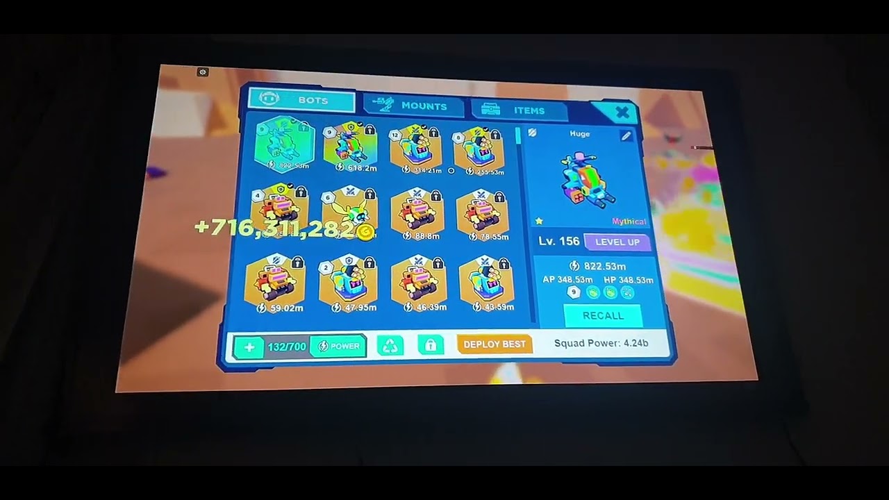 Bot Clash 4.24b Power Squad and 84 Hovercraft Legendarys