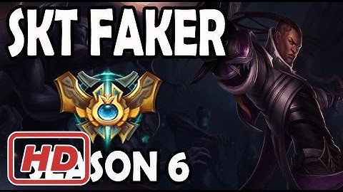 SKT T1 Faker Lucian vs Ezreal ADC Ranked Challenger Korea