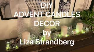 MY DIY ADVENT CANDLE  Decor