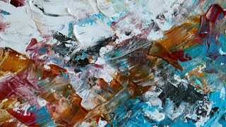 Palette Knife painting techniques / Modern Acrylic Painting Texture painting / Абстракция мастихином