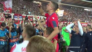 Delije i igrači nakon utakmice - Veliko slavlje - LIGA ŠAMPIONA! | Crvena zvezda - Young Boys 1:1