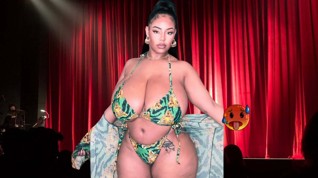 Wande Muniz in SLOW MOTION 4k - American Curvy Plussize Model, Bio