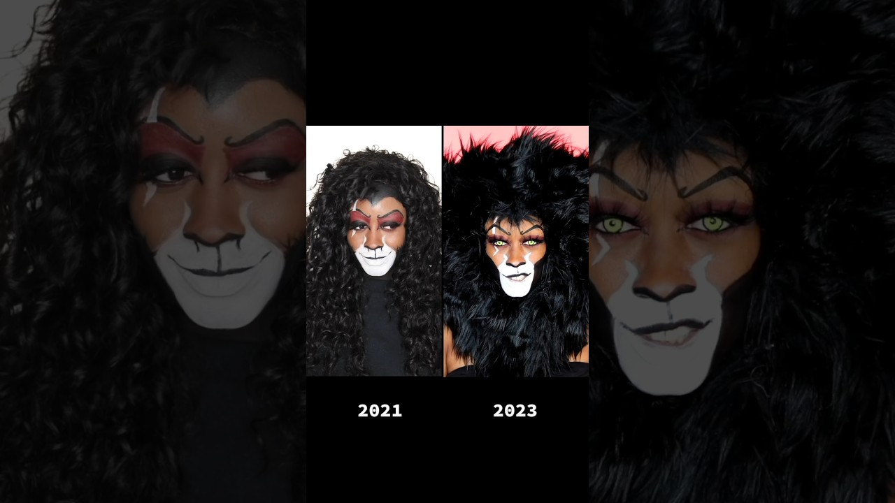 Scar Makeup Transformation! The Lion King | #Shorts #creativemakeup  #makeup