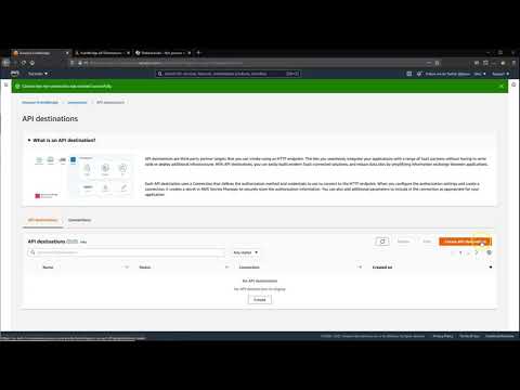 Amazon EventBridge - Using API destinations with Amazon EventBridge