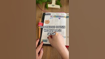Hobonichi Cousin weekly page💕#hobonichicousin #hobonichi #journalinginspiration #journaling #cute