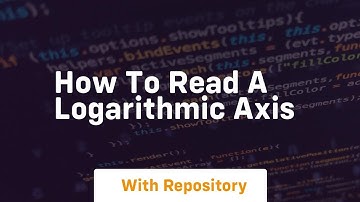 How to read a logarithmic axis