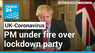 UK PM Johnson under fire over 'bring your own booze' lockdown party • FRANCE 24 English