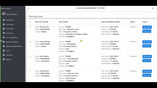 Loan Management System in JSP and Servlets