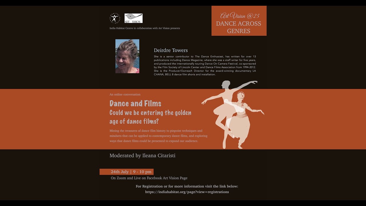 Dance and Films: Deirdre Towers - Presented by IHC in collaboration with Art Vision