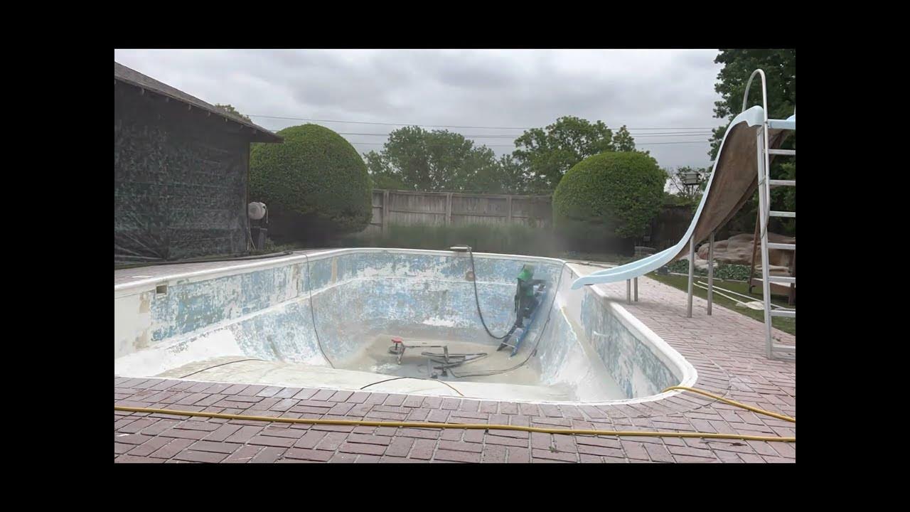Sandblasting a Pool YouTube