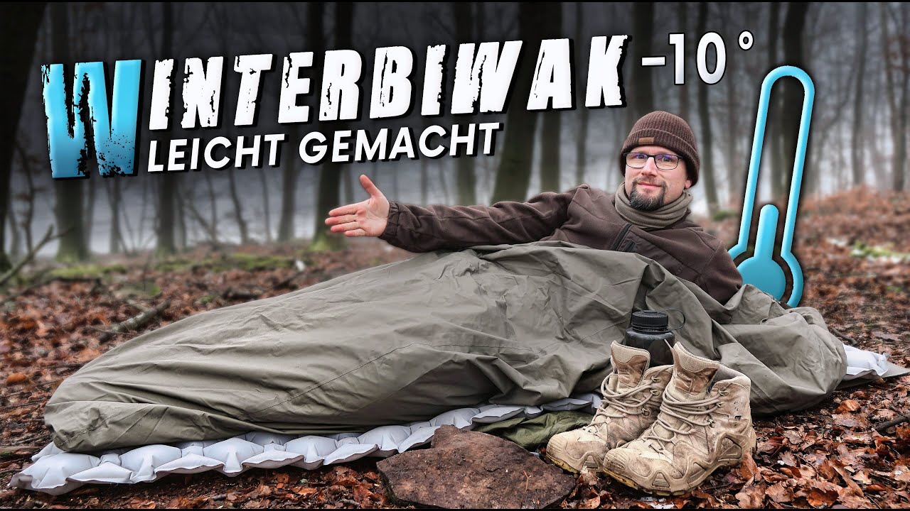 Draußen schlafen im Winter - So haltet ihr euch warm! | Ausrüstung + Tipps