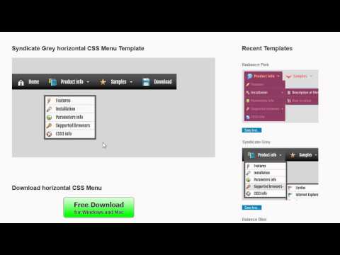 Horizontal CSS Menu: supported by all modern browsers!