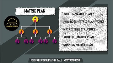 Matrix Plan ki puri jankari | Matrix Software | Network Marketing | MLM Software | MLM Software Demo