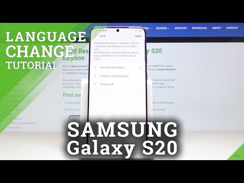 How to Change Language on SAMSUNG Galaxy S20 –  Language Settings
