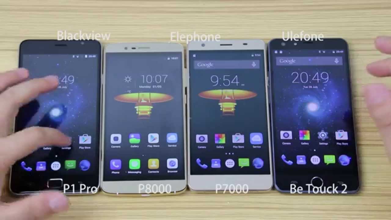 Elephone P7000&P8000 VS Ulefone Be Touch 2 VS Balckview P1 Pro