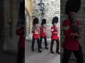 Royal guards march at Windsor Castle