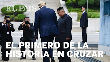 Trump se convierte en el primer presidente de Estados Unidos en pisar Corea del Norte