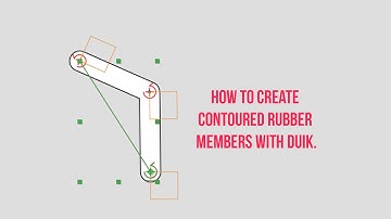 How to create contoured rubber members with Duik.