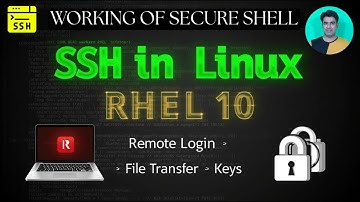 Sessie - 64 | SSH in Linux (RHEL 10) | SSH-sleutels, extern inloggen, bestandsoverdracht en wacht...