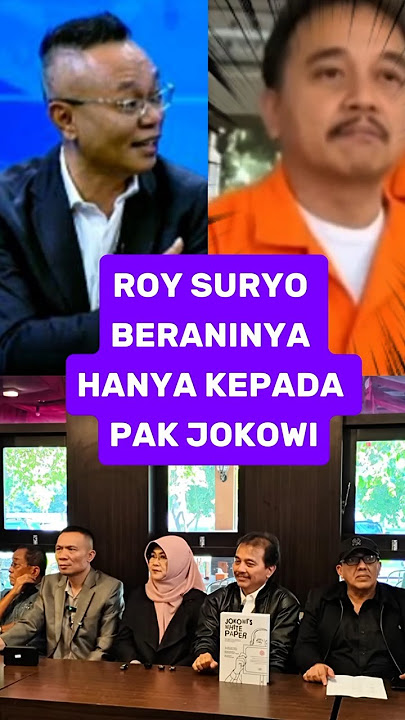 ROY SURYO HAS THE DARE TO JUST RESEARCH MR. JOKOWI'S DIPLOMA #fypviral #news #trendingshorts #new...
