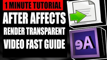 How To Render Transparent Video After Effects (Step by Step Guide – Full Tutorial)