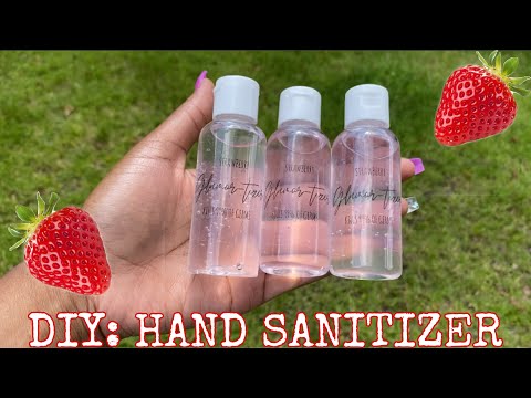 Como fazer morango Scented Hand Sanitizer At Home
